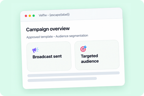 Broadcasts WhatsApp Business API