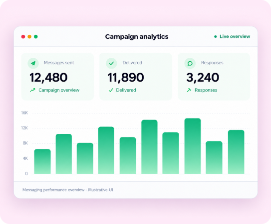 WhatsApp campaign live overview